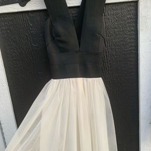 Black and white dress